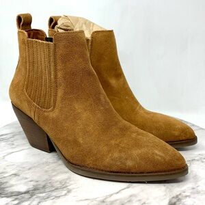 PATINA x PORTLAND LEATHER GOODS Dakota Western Ankle Boot Brown Suede 6/36 Boho